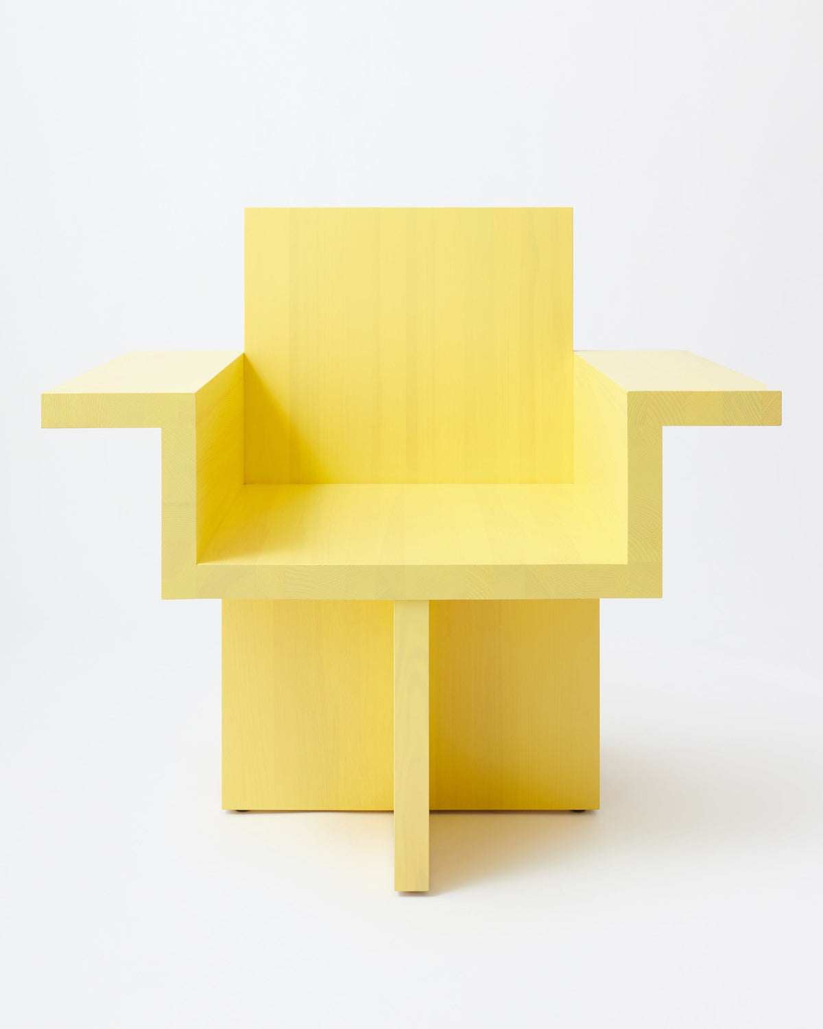 Horse armchair | Stained yellow Pine