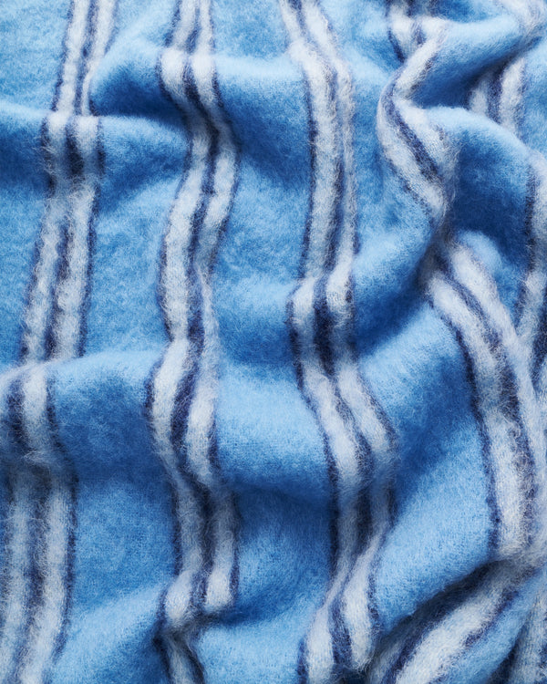 Lady blanket | Blue four Mohair wool