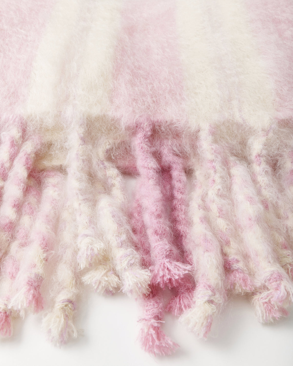 Lady blanket | Pink two Mohair wool