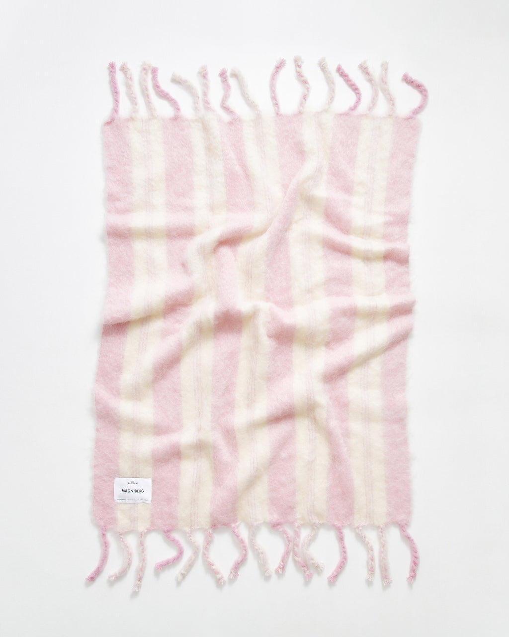 Lady blanket | Pink two Mohair wool