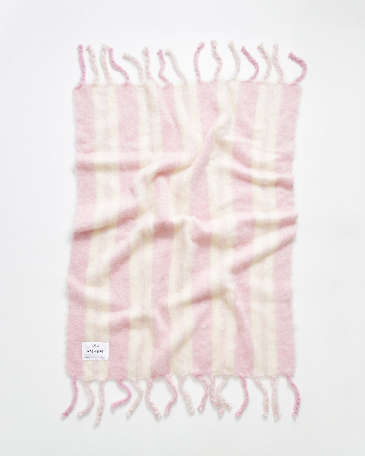 Lady blanket | Pink two Mohair wool