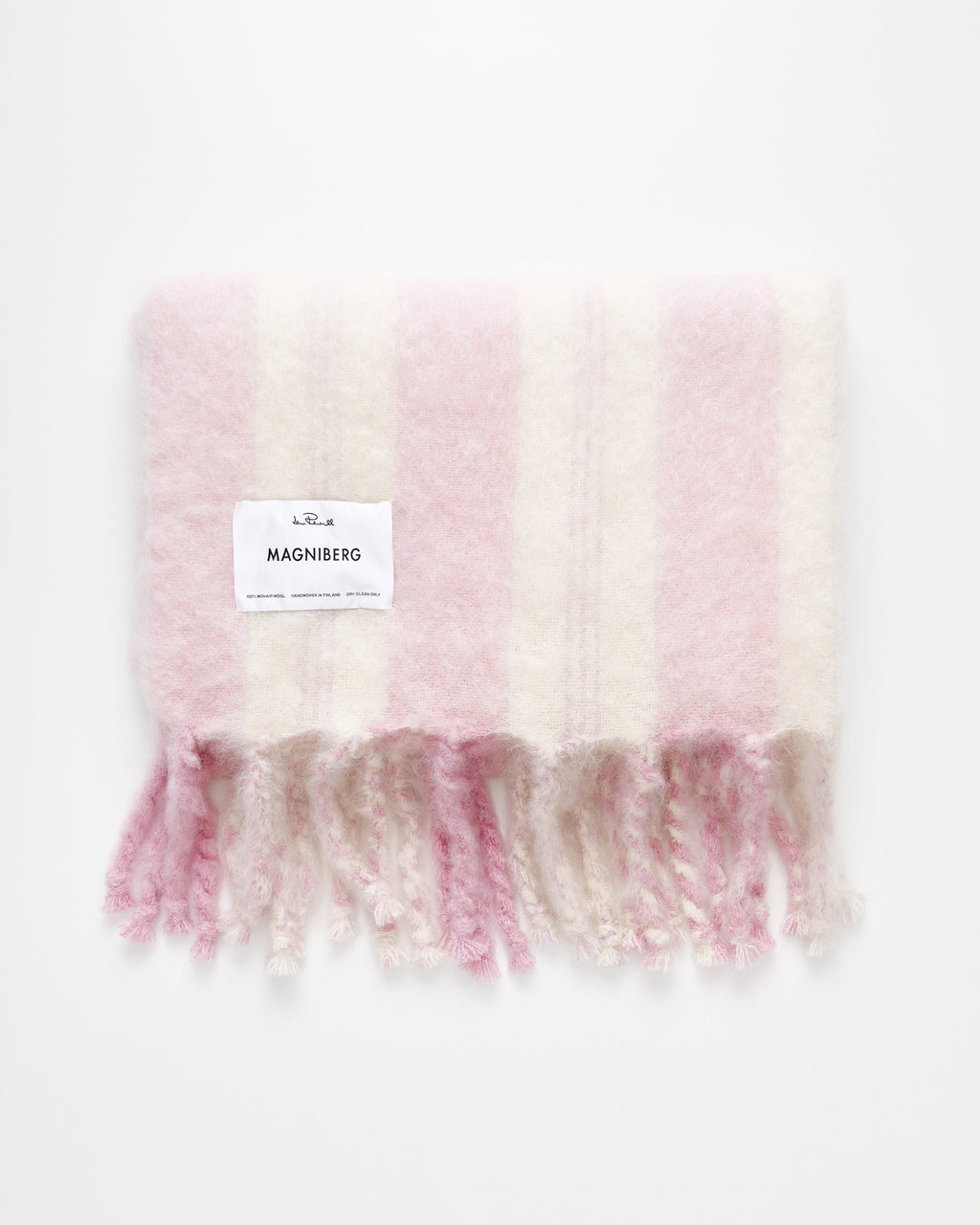 Lady blanket | Pink two Mohair wool