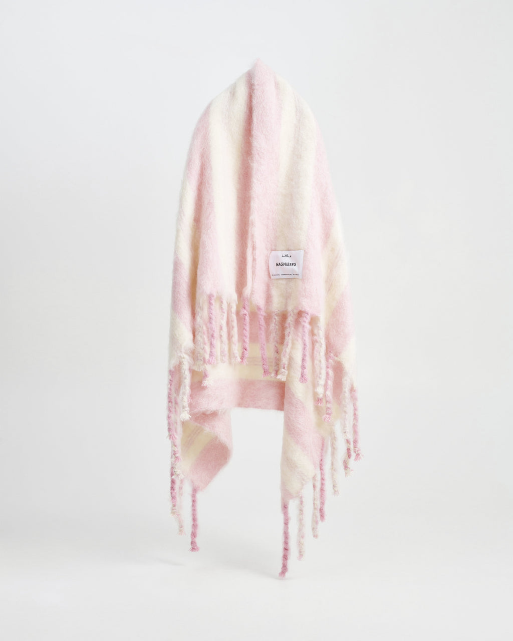 Lady blanket | Pink two Mohair wool