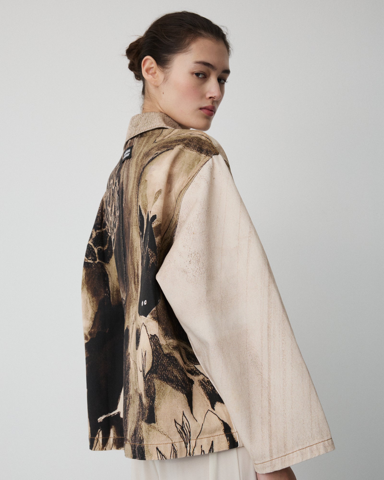 Moomin Genoa jacket | Sepia print