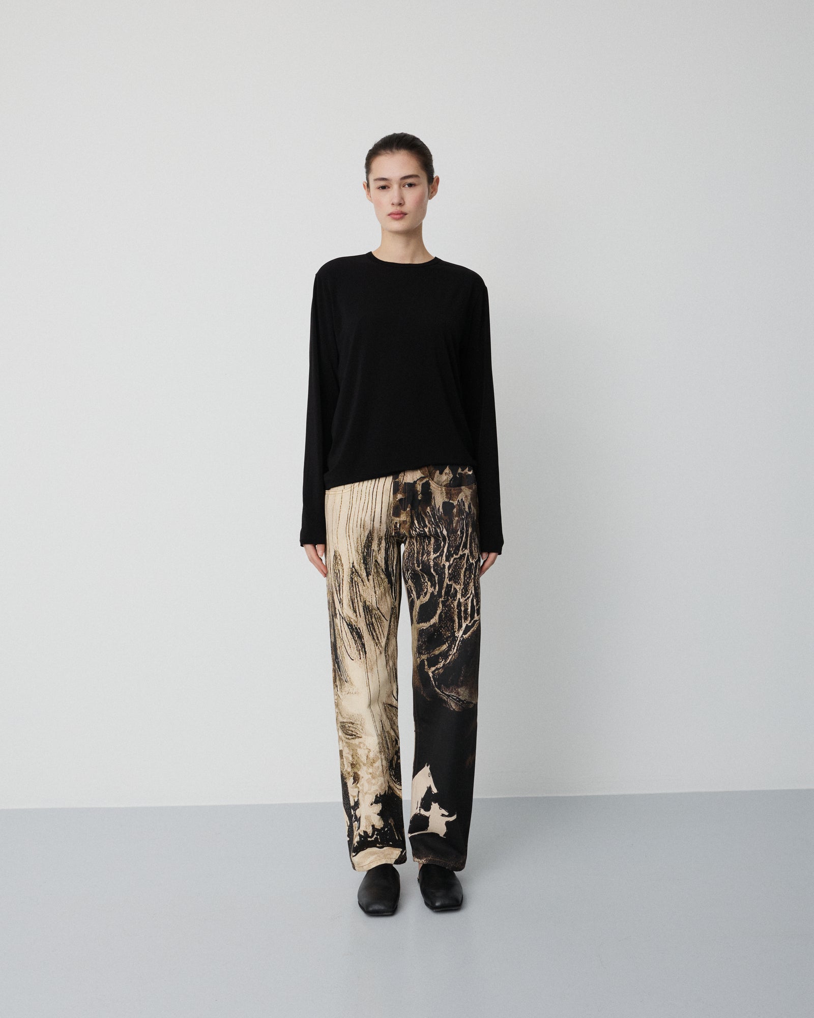 Moomin Genoa pants | Sepia print