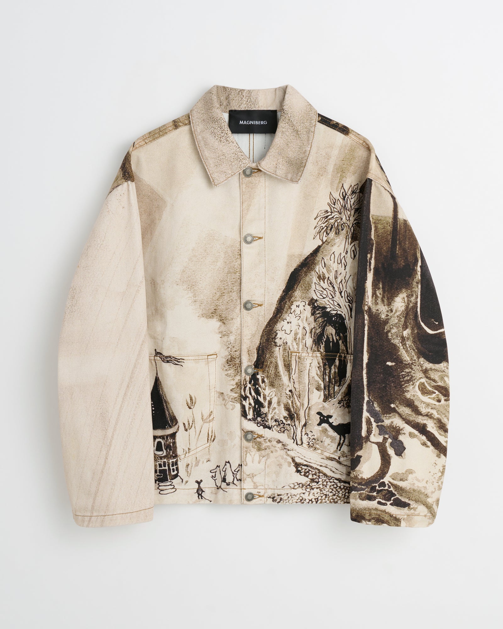 Moomin Genoa jacket | Sepia print