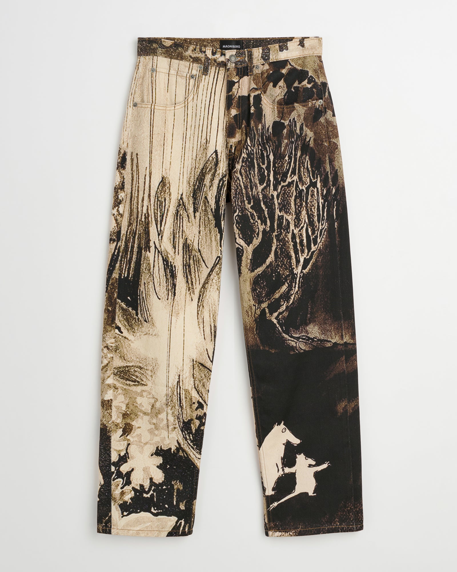 Moomin Genoa pants | Sepia print