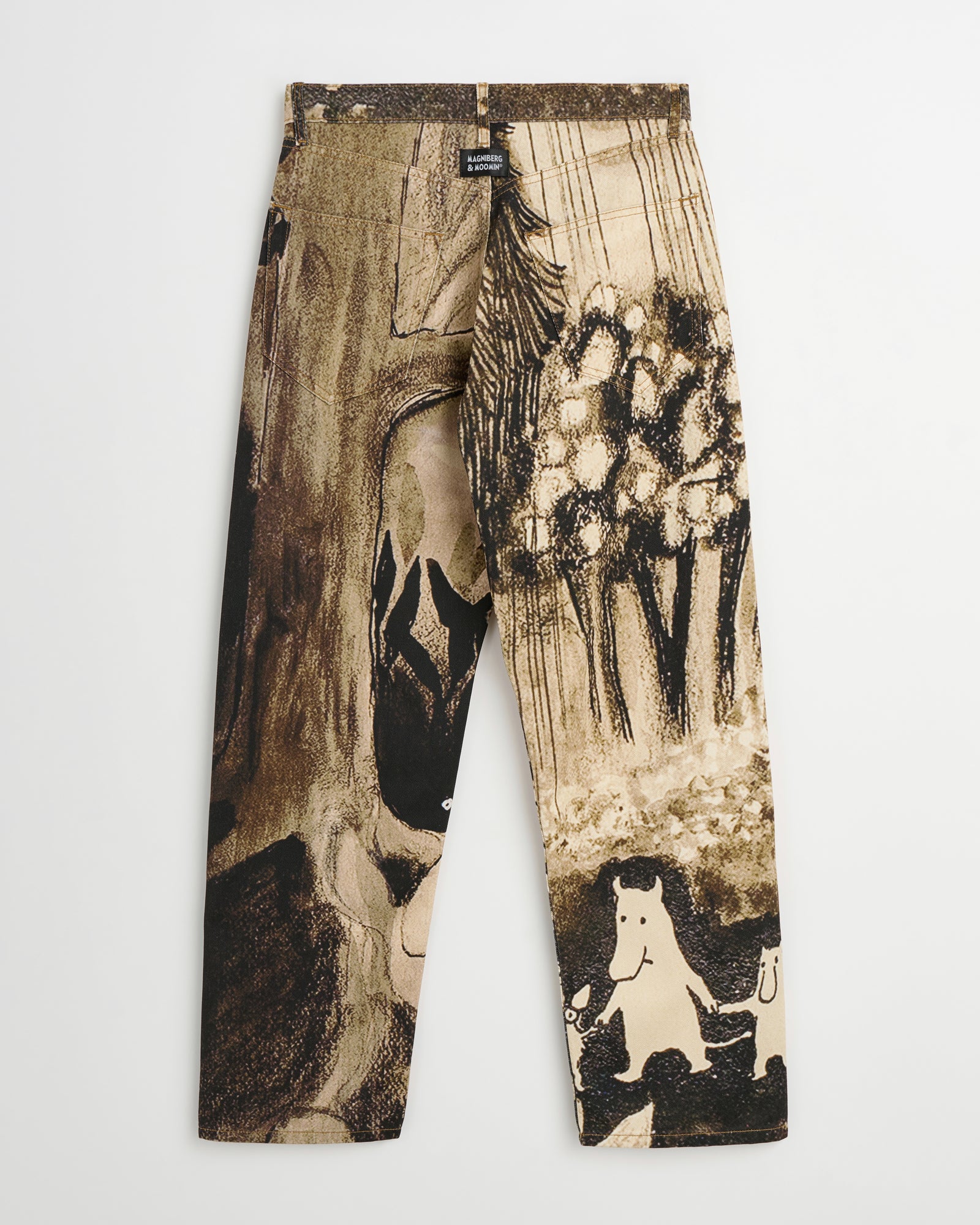 Moomin Genoa pants | Sepia print