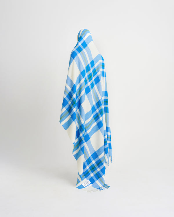 Queen blanket | Chamonix blue tartan