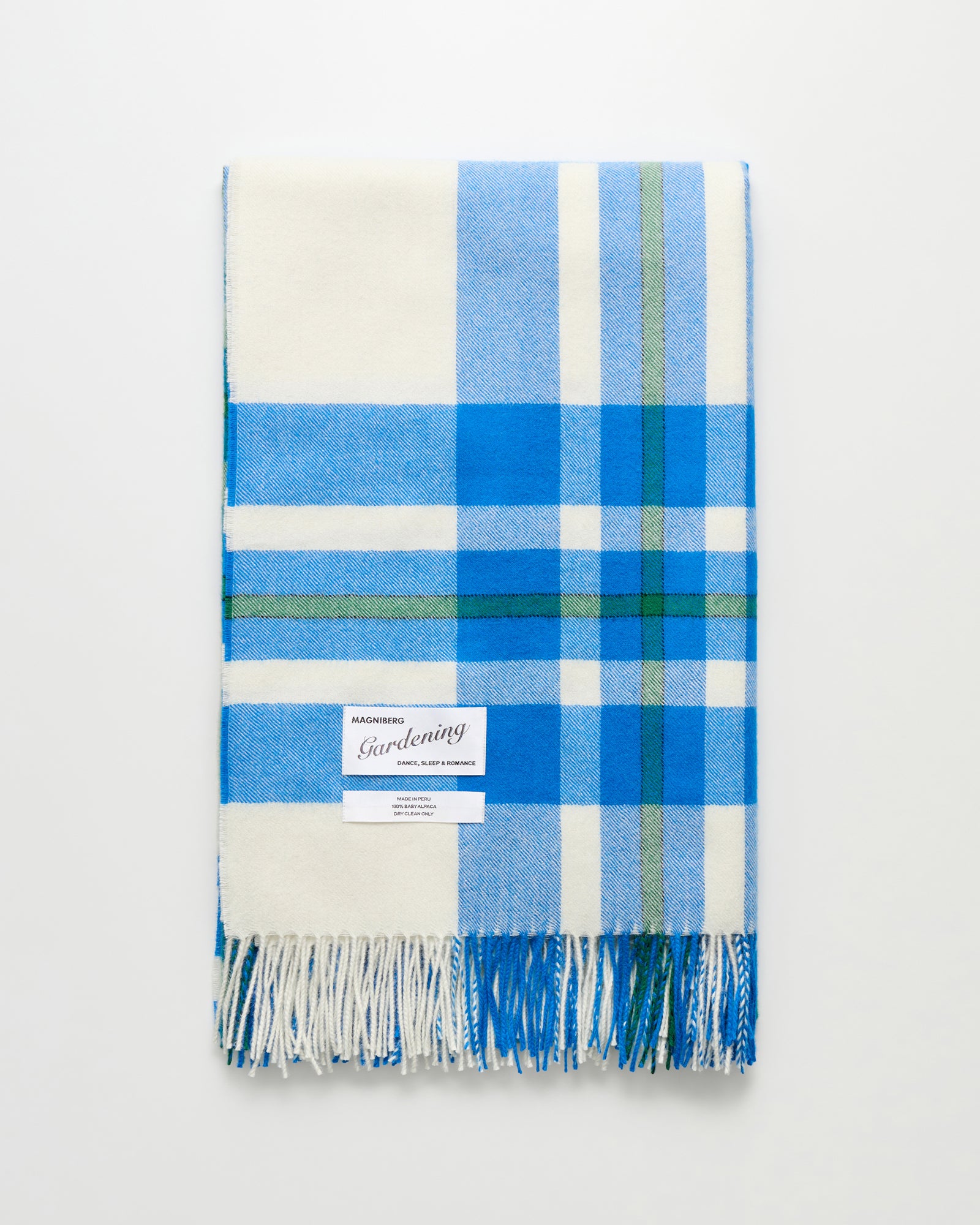 Queen blanket | Chamonix blue tartan