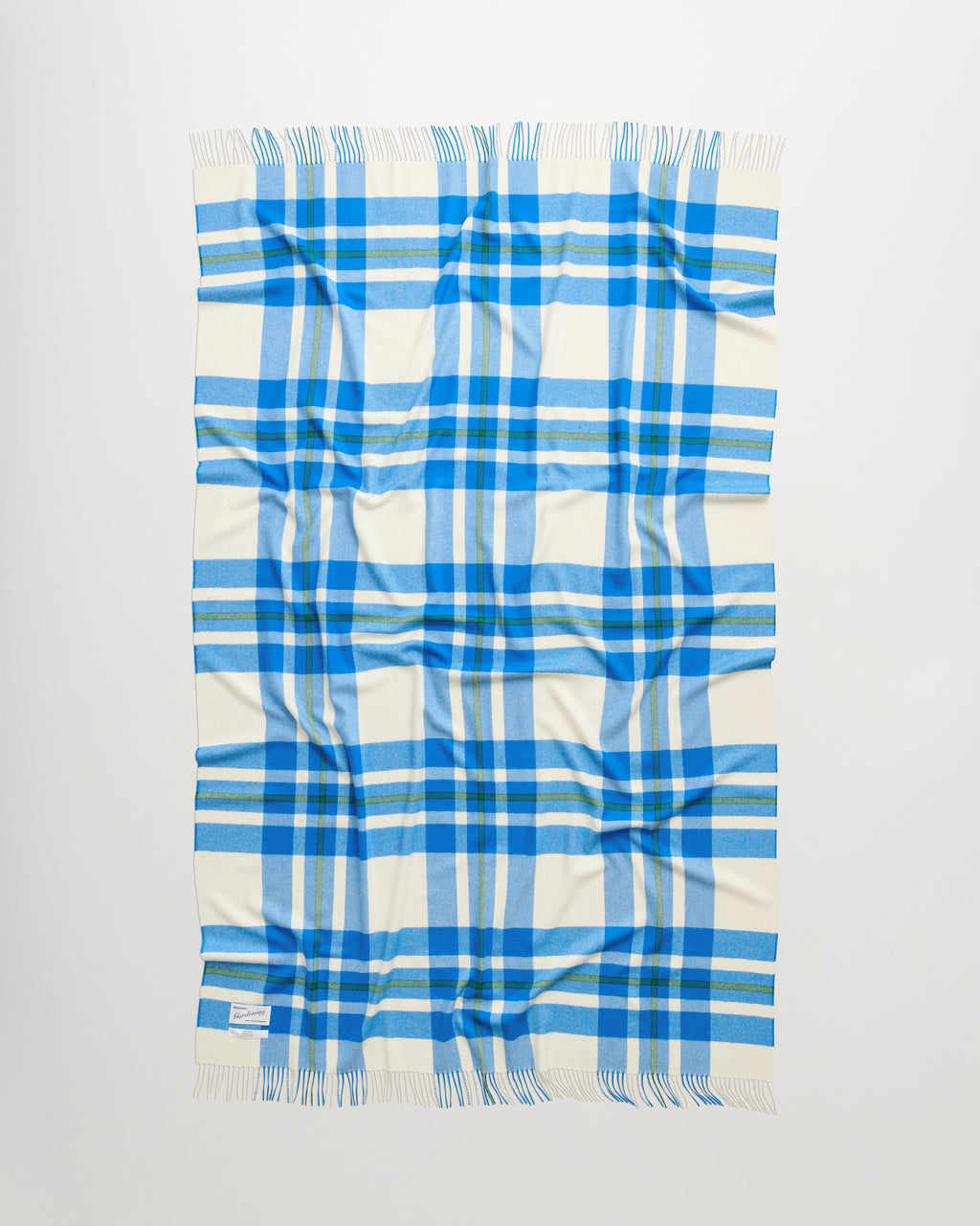 Queen blanket | Chamonix blue tartan