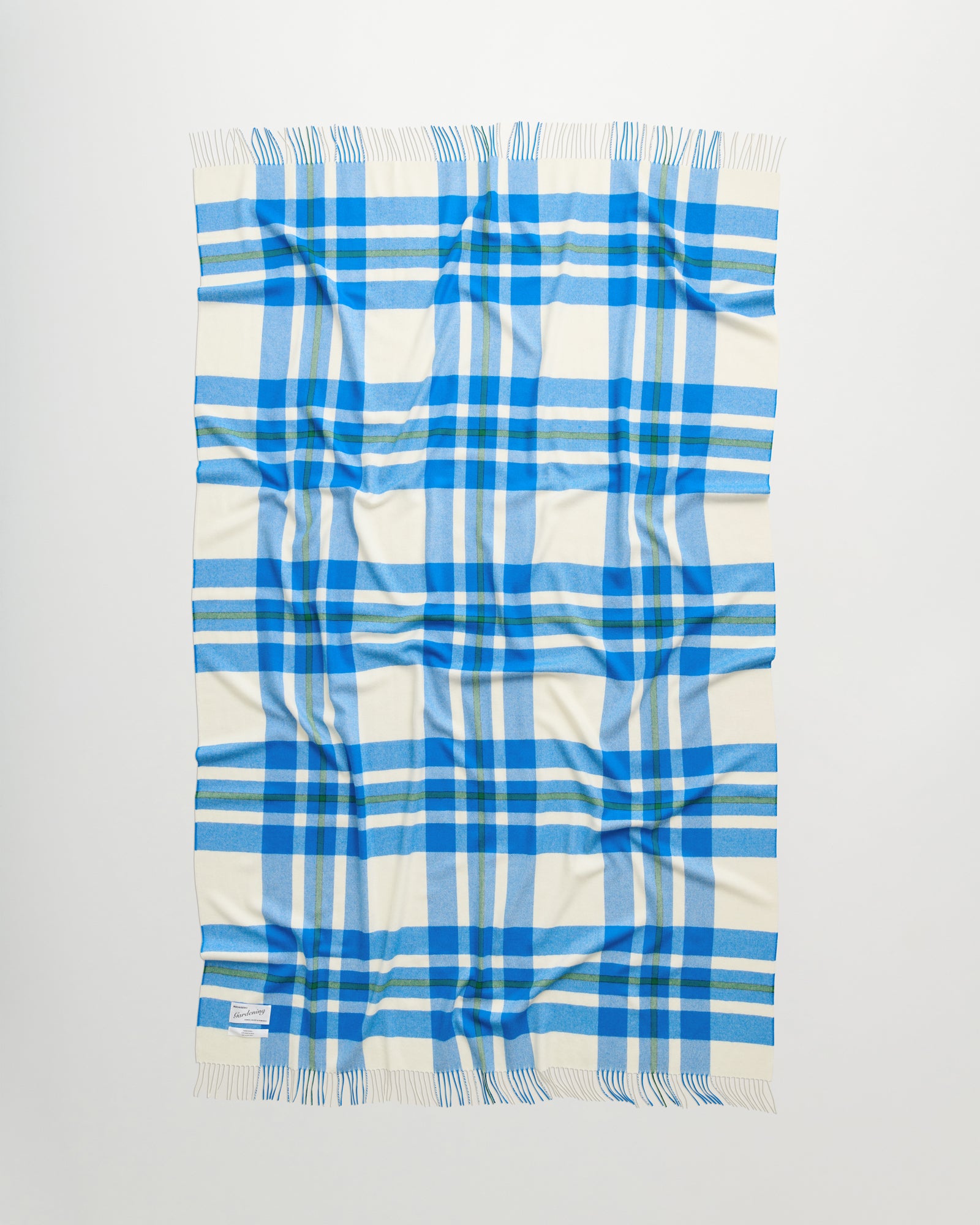 Queen blanket | Chamonix blue tartan