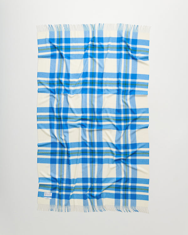 Queen blanket | Chamonix blue tartan