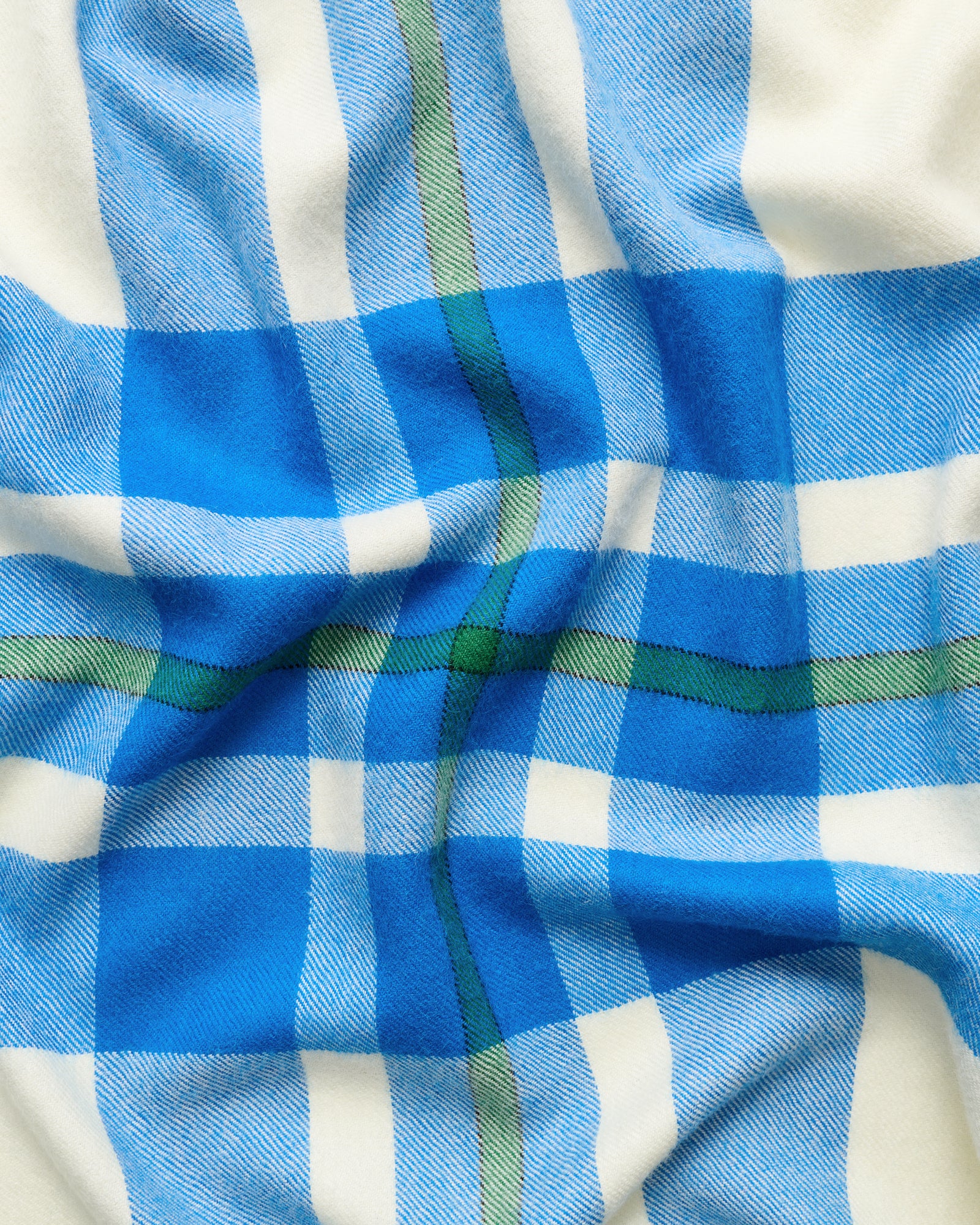 Queen blanket | Chamonix blue tartan
