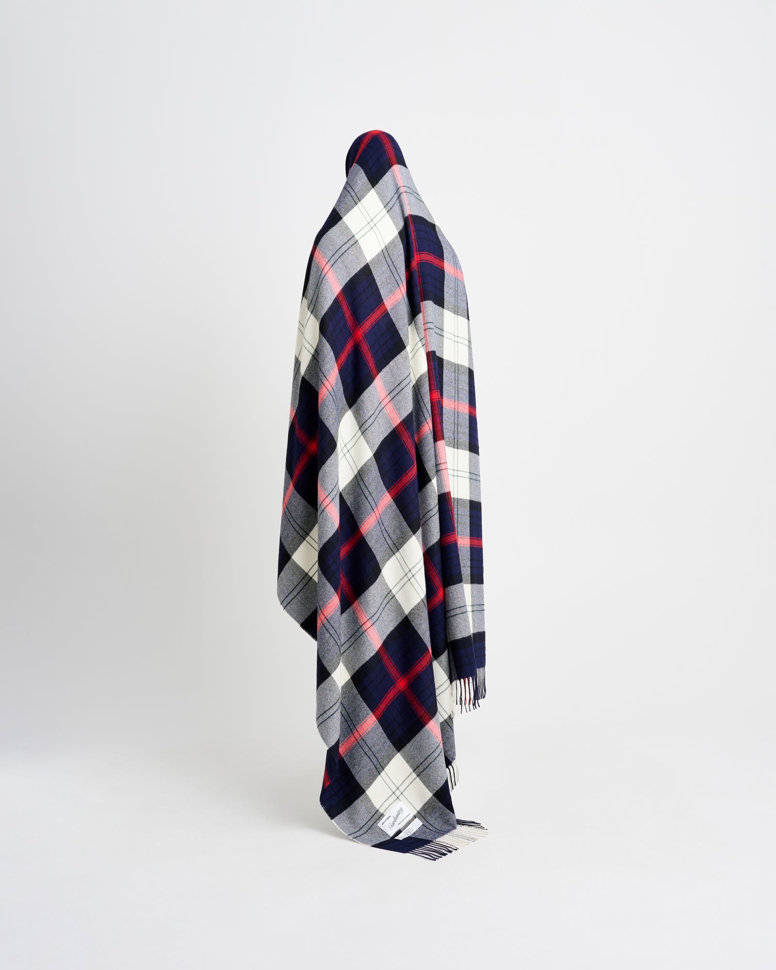 Queen blanket | Hurtigruten navy tartan
