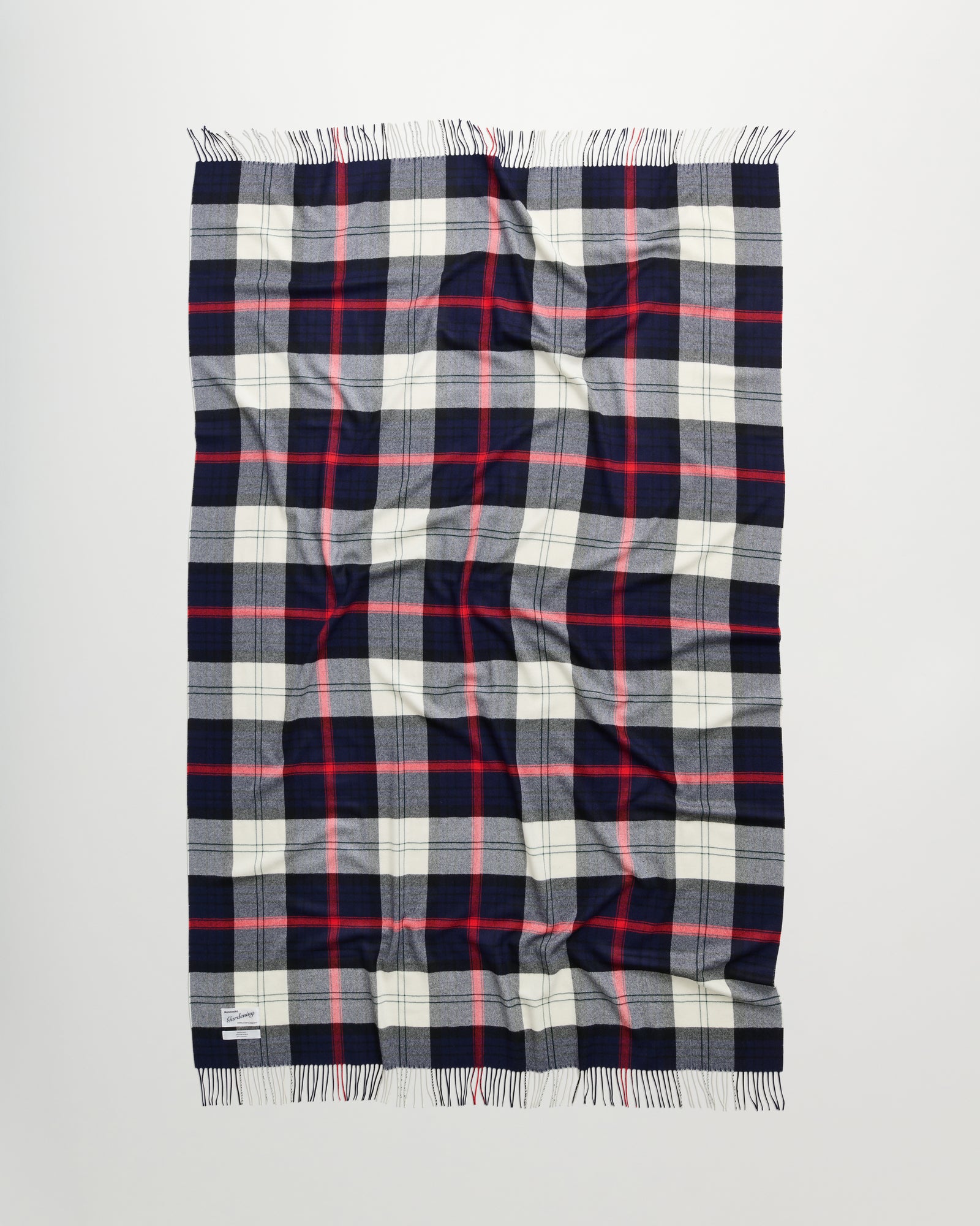 Queen blanket | Hurtigruten navy tartan