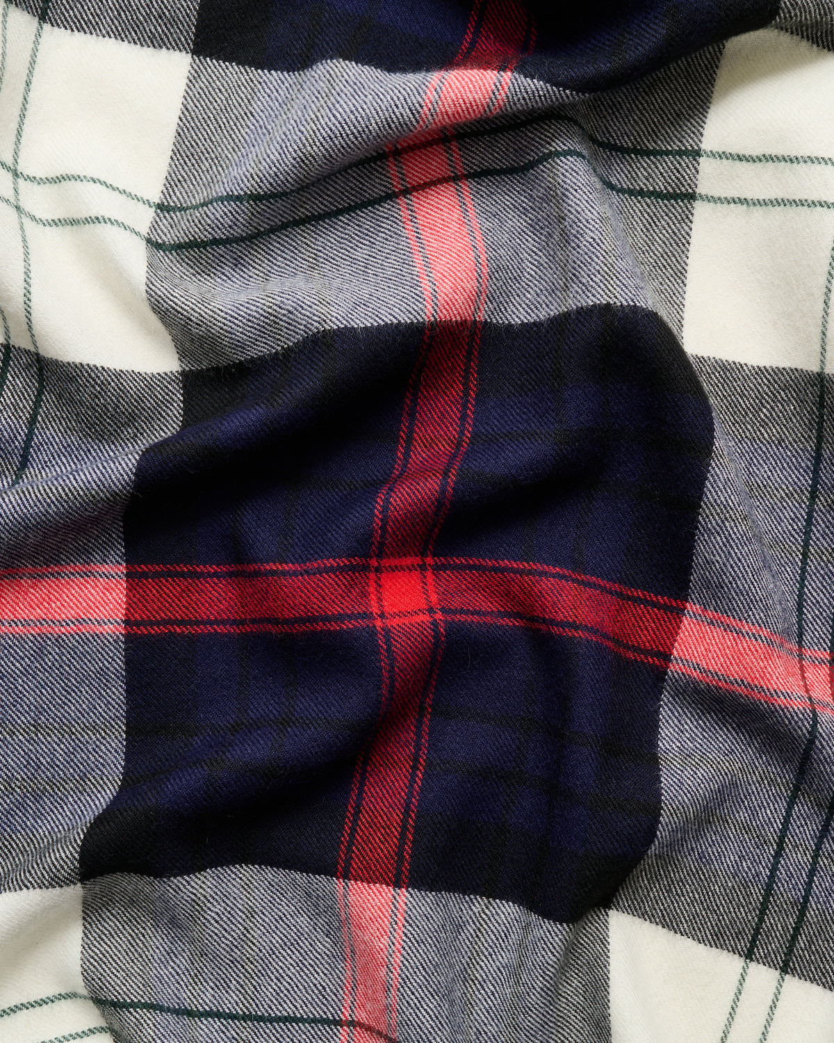 Queen blanket | Hurtigruten navy tartan