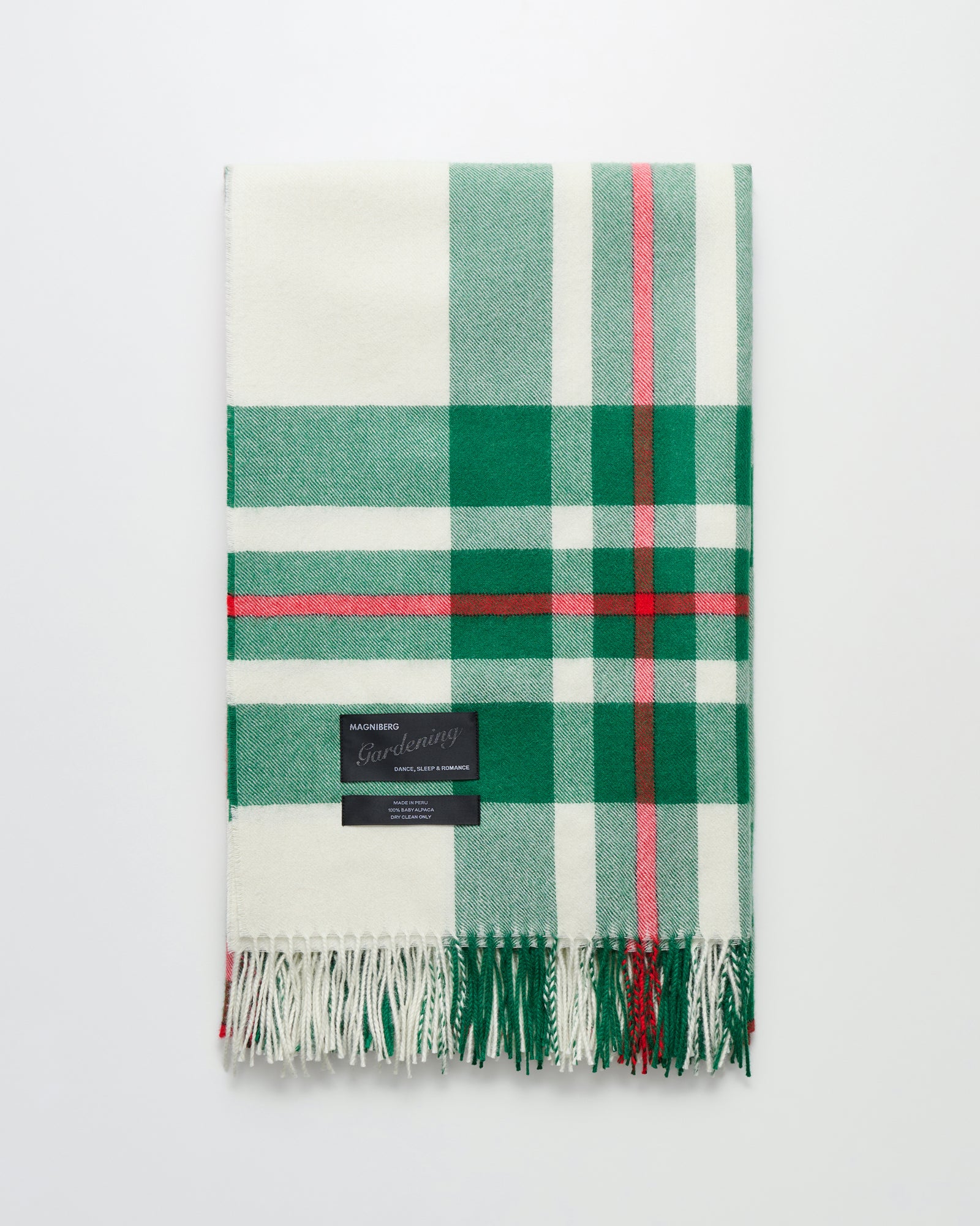 Queen blanket | Edelweiss green tartan