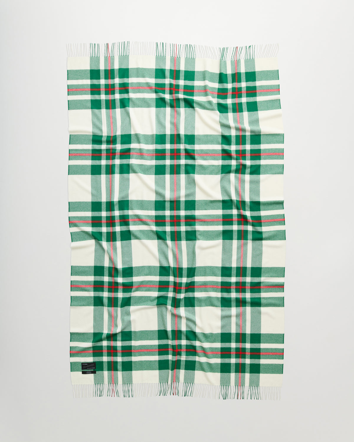 Queen blanket | Edelweiss green tartan