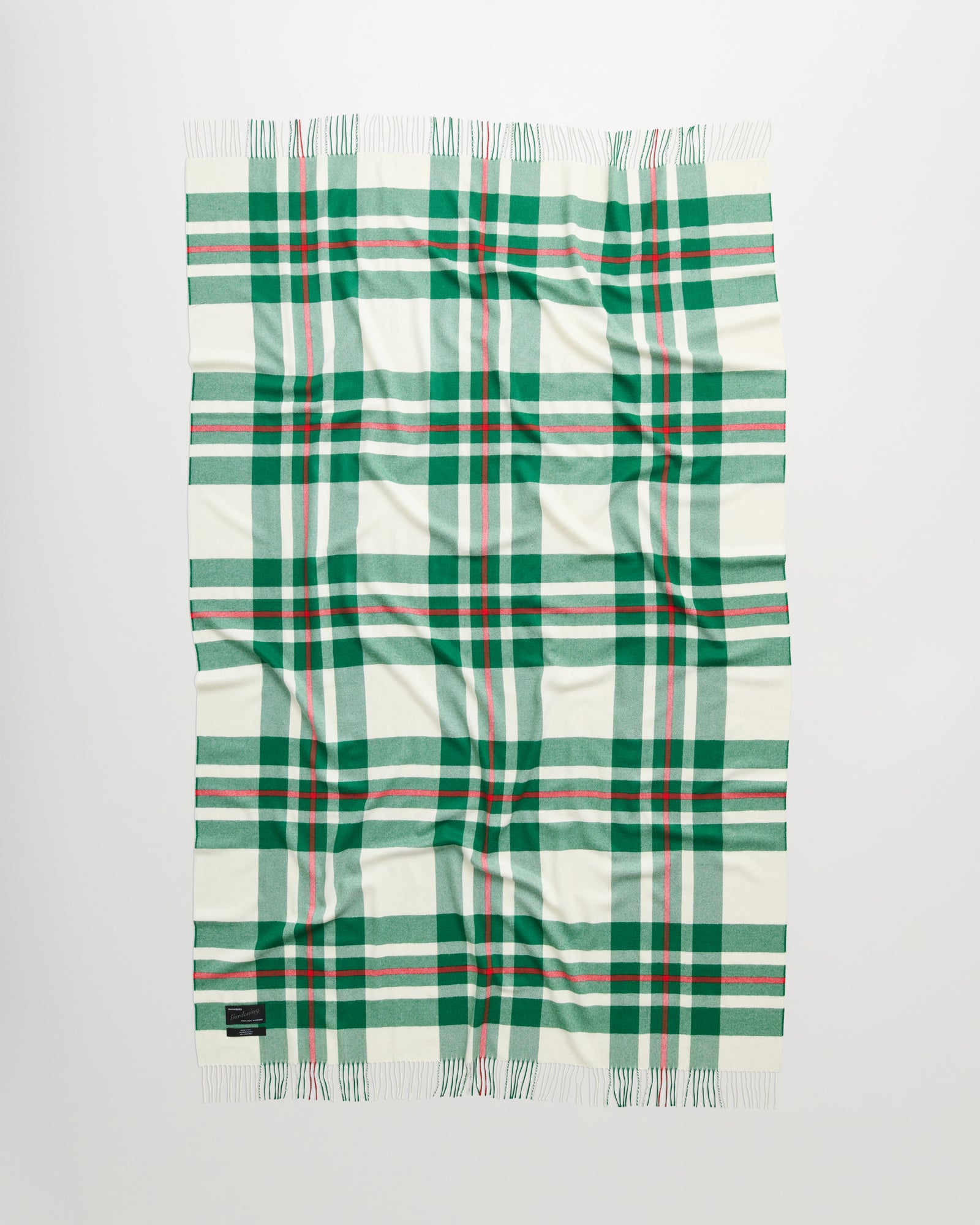 Queen blanket | Edelweiss green tartan