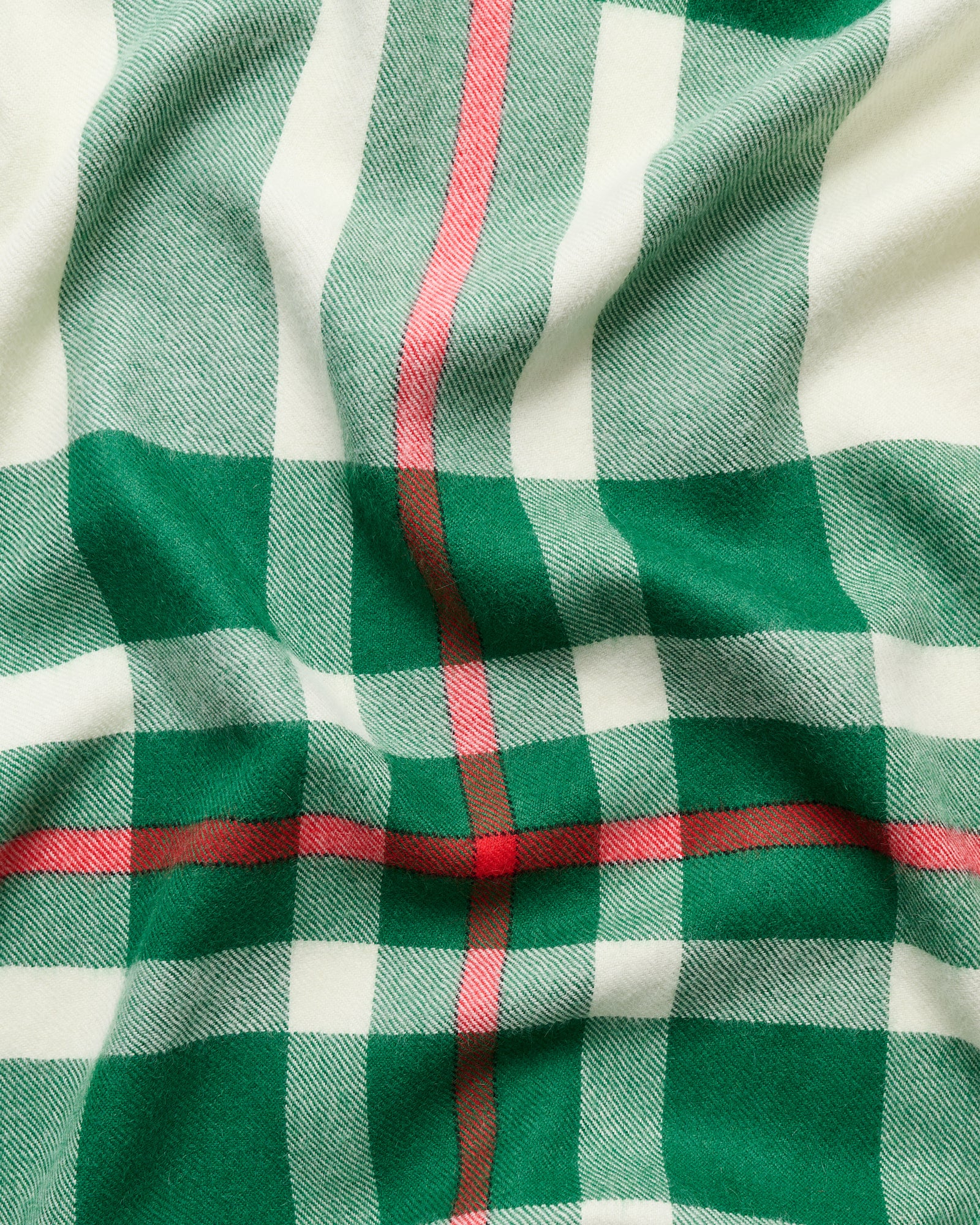 Queen blanket | Edelweiss green tartan