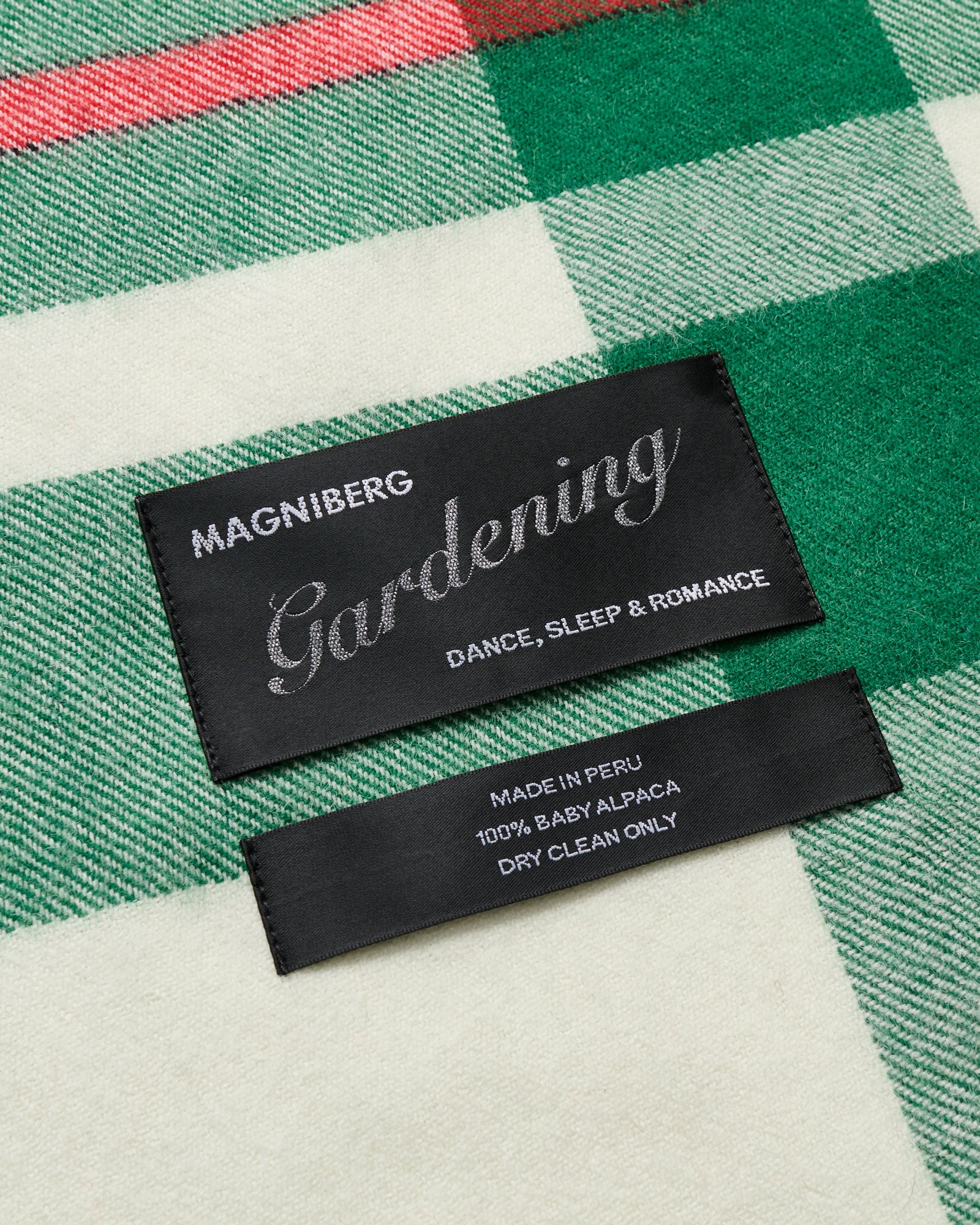 Queen blanket | Edelweiss green tartan