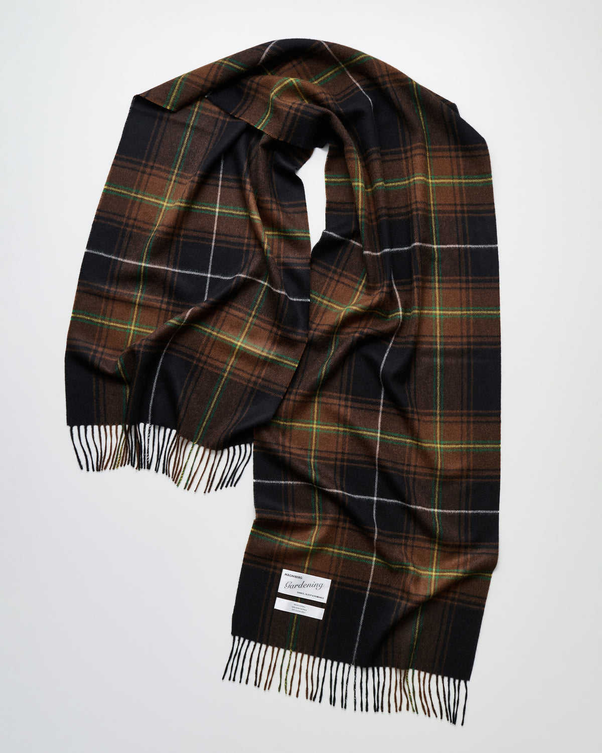 Queen scarf | Hedgehog brown tartan