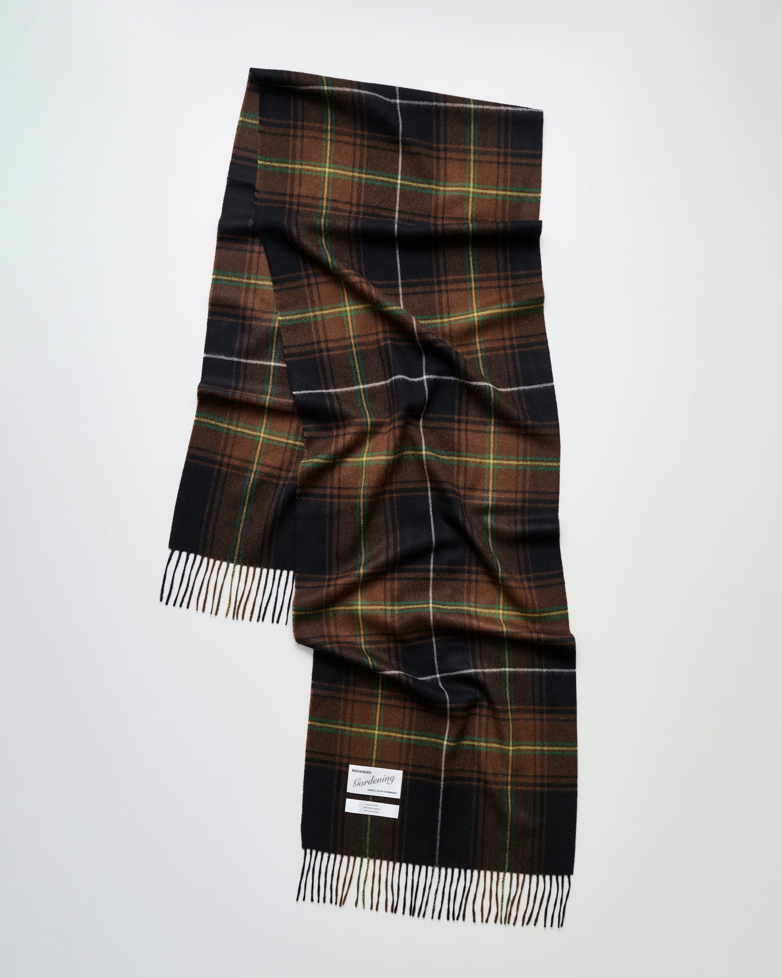 Queen scarf | Hedgehog brown tartan