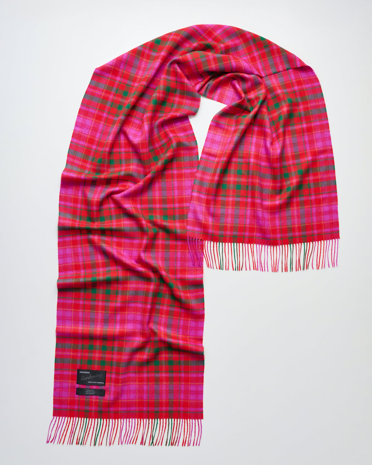 Queen scarf | Pink punk tartan