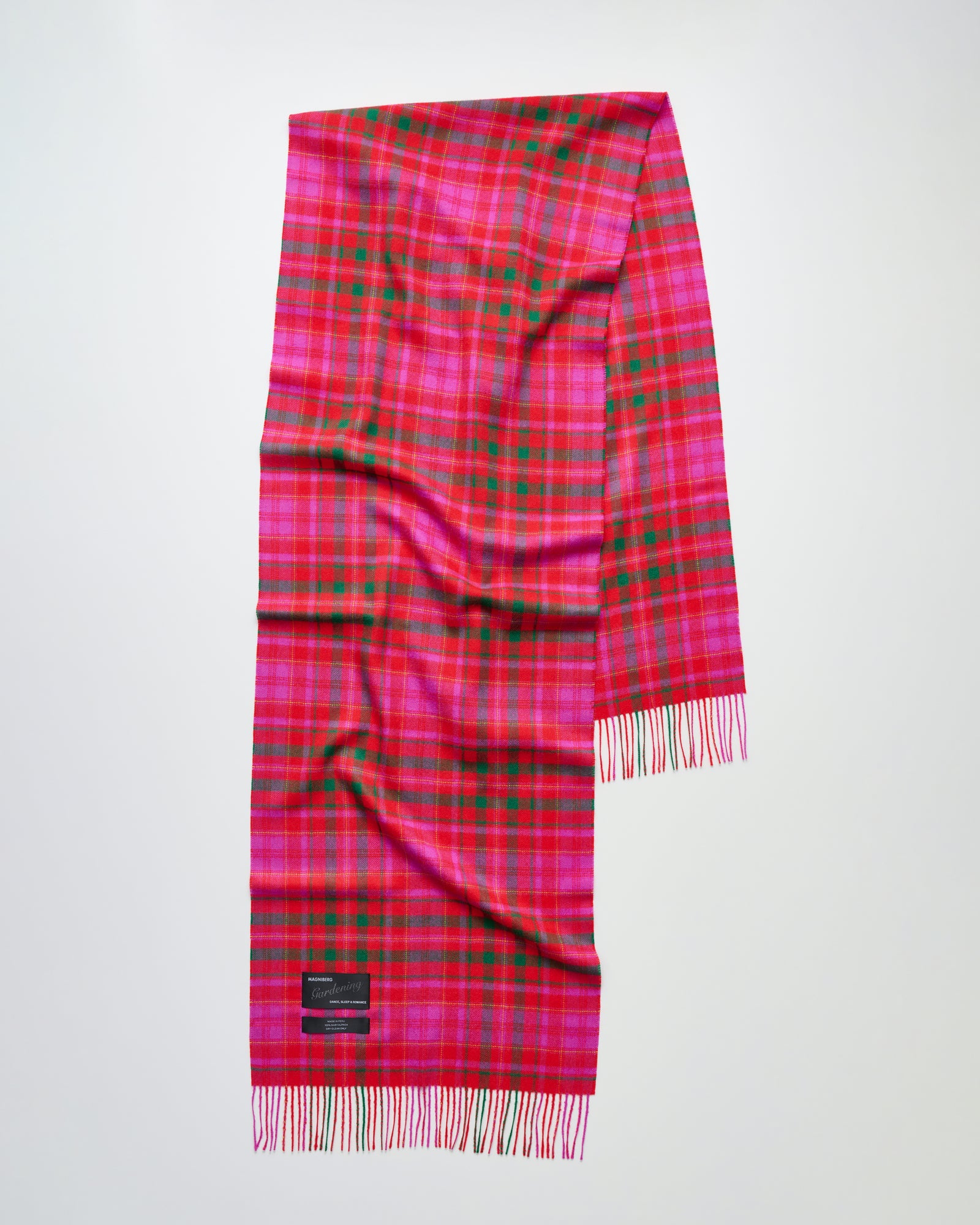Queen scarf | Pink punk tartan