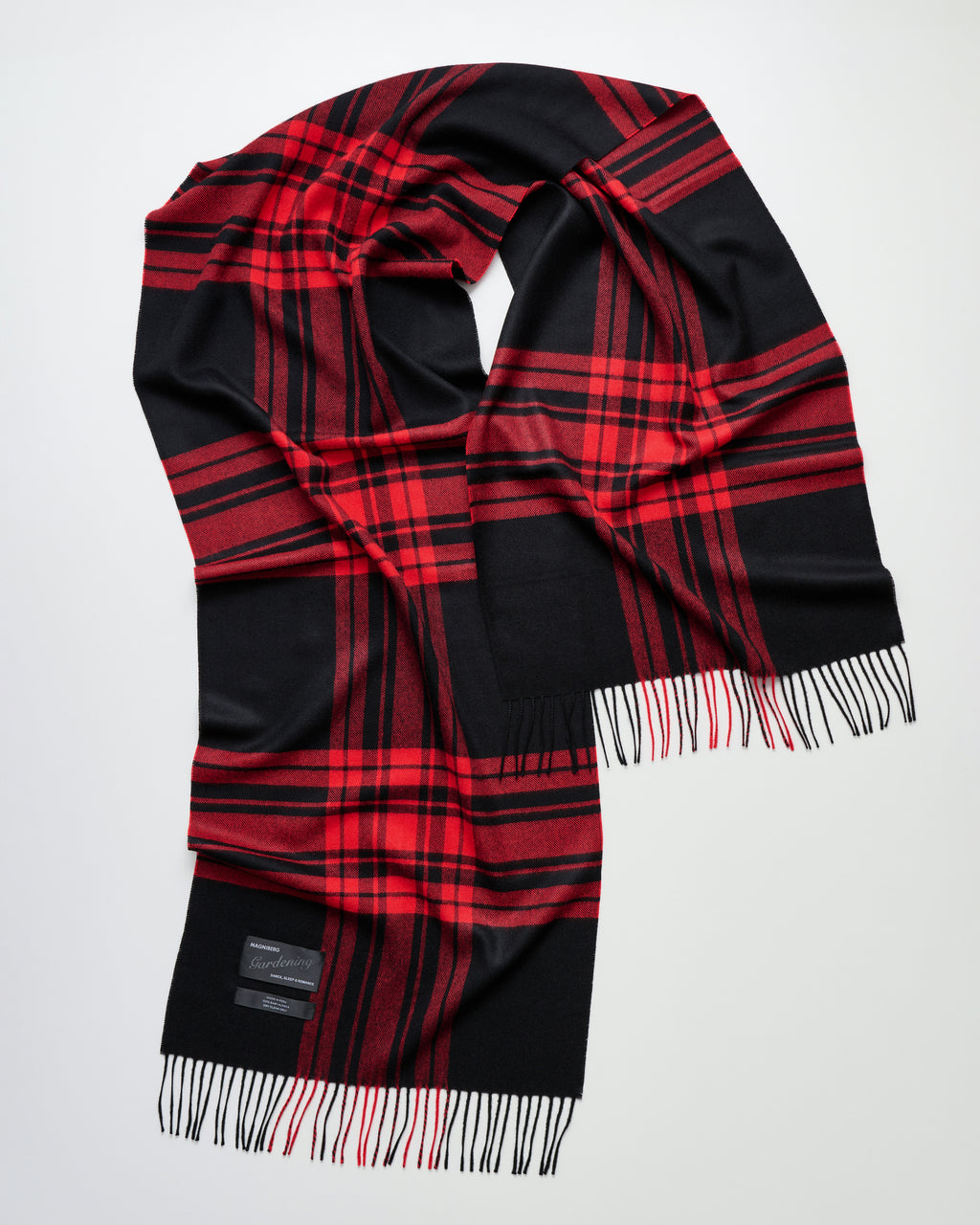 Queen scarf | Notebook red tartan