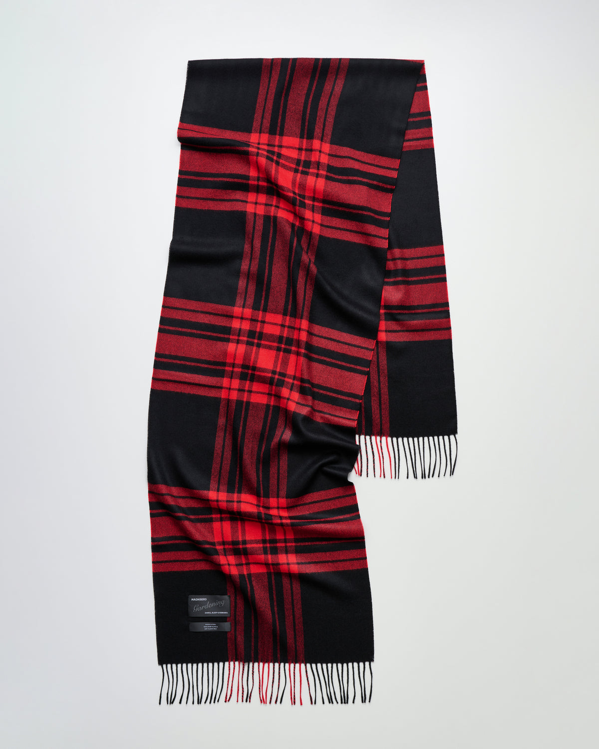 Queen scarf | Notebook red tartan