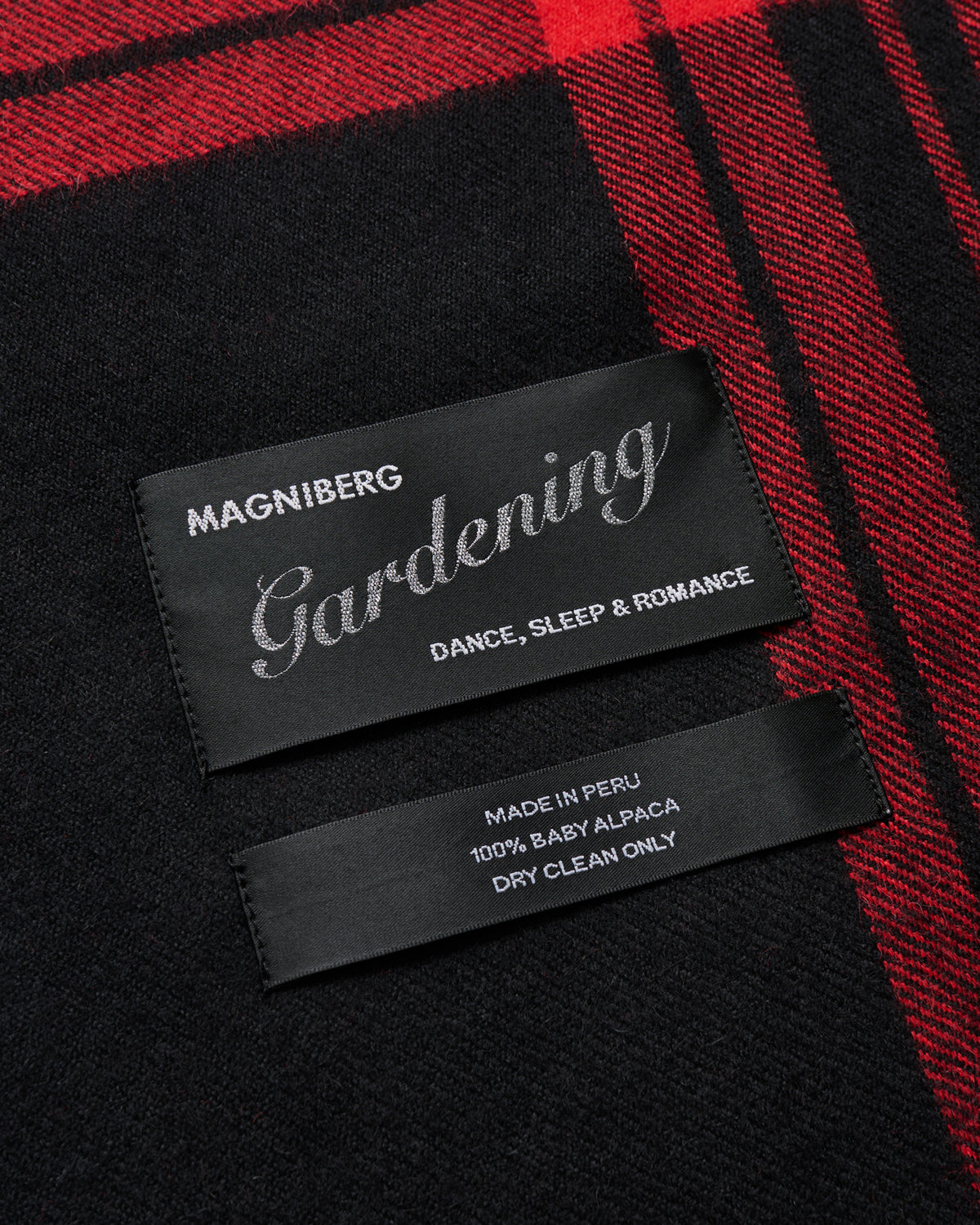 Queen scarf | Notebook red tartan