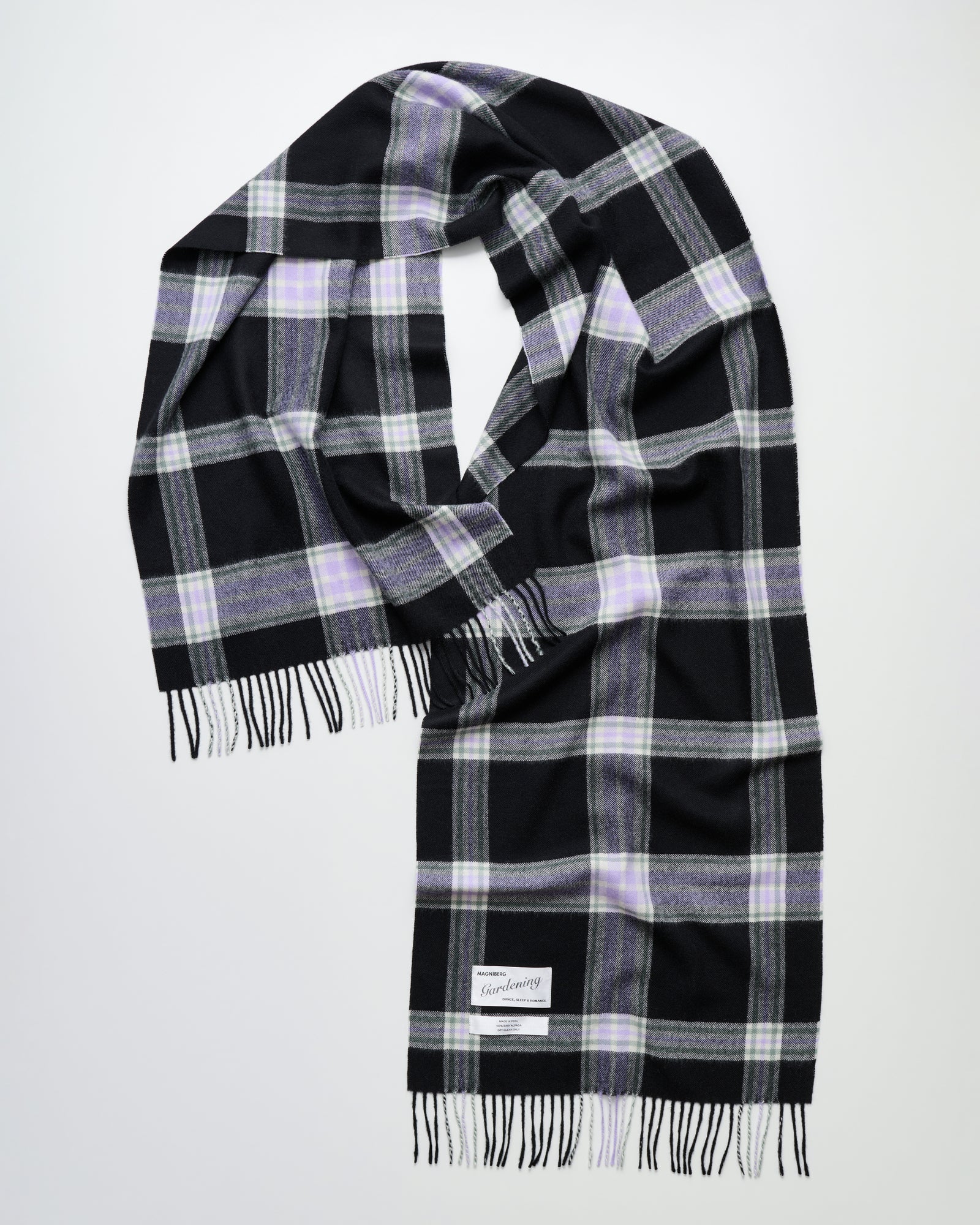 Queen scarf | Violet liquorice tartan