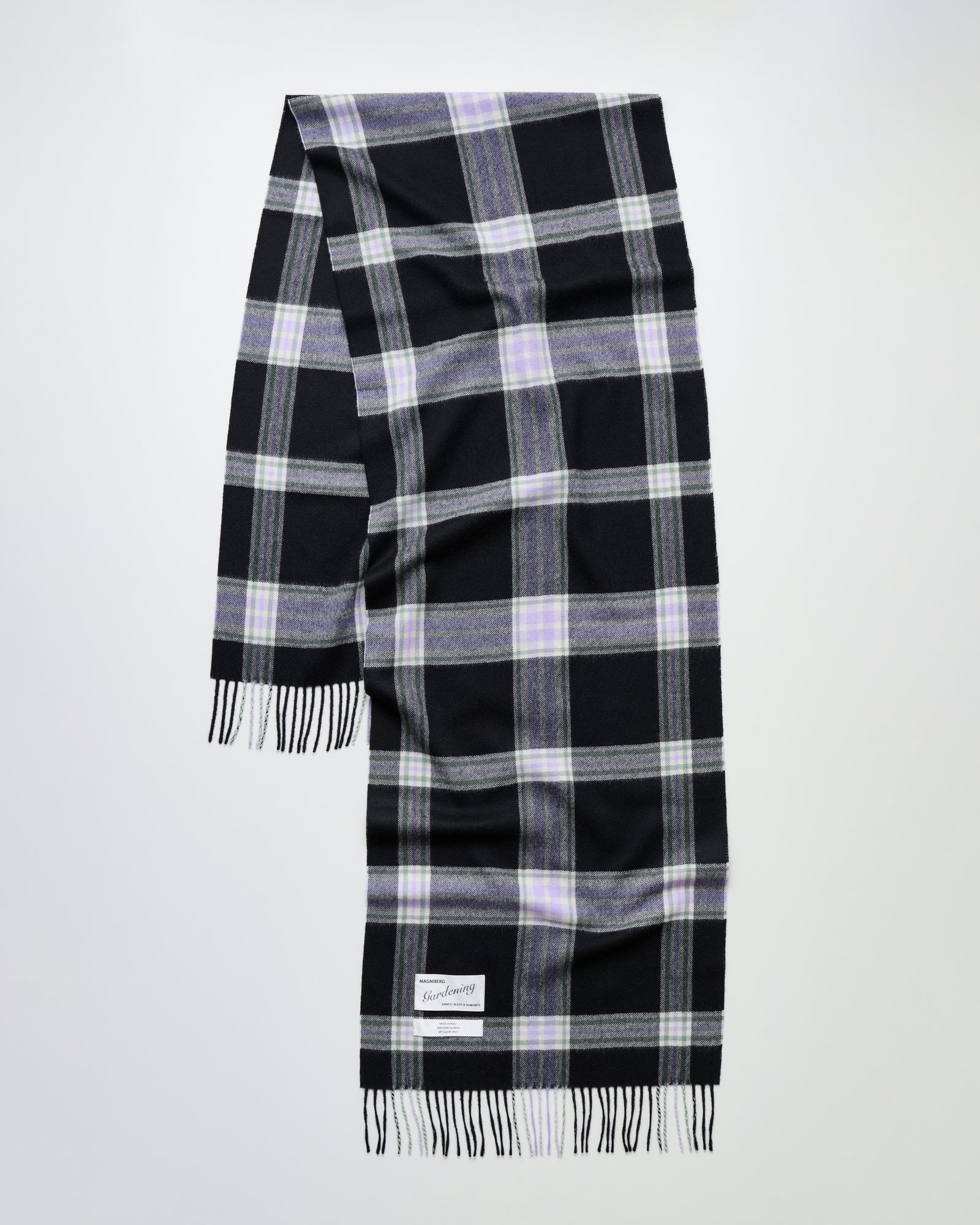 Queen scarf | Violet liquorice tartan
