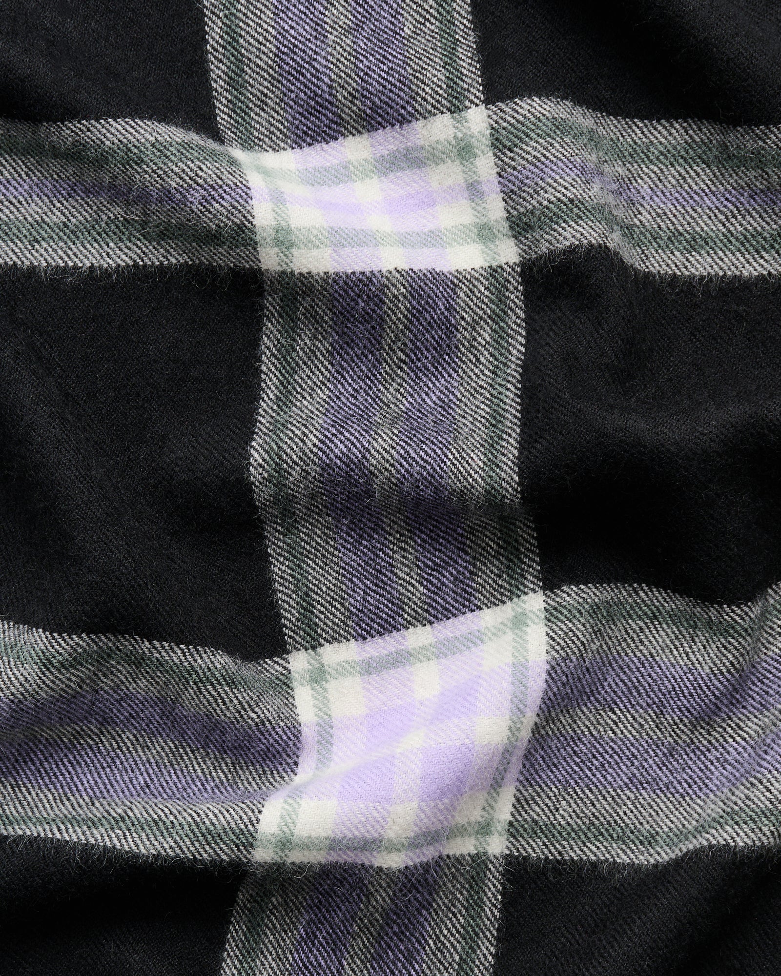 Queen scarf | Violet liquorice tartan
