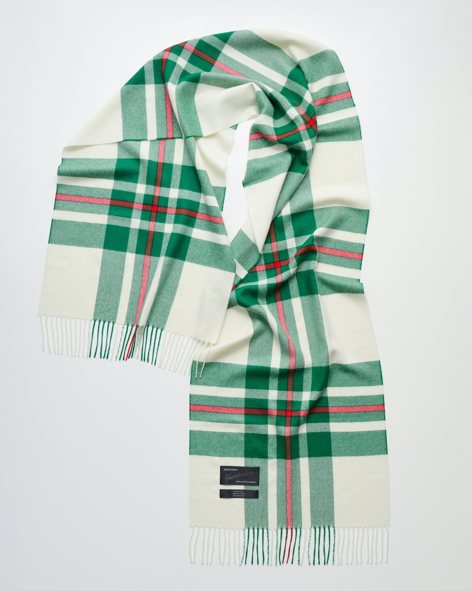 Queen scarf | Edelweiss green tartan