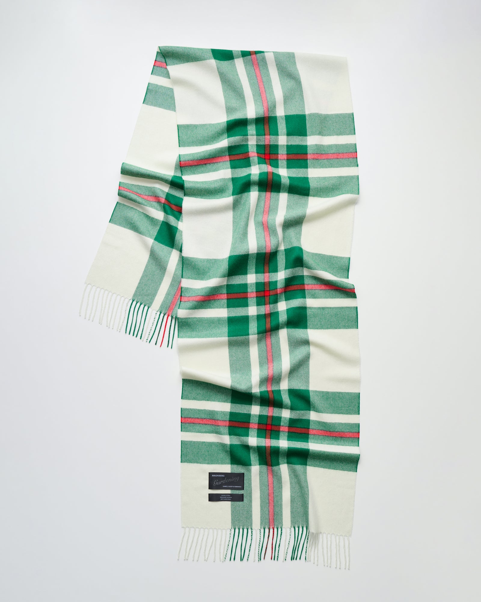 Queen scarf | Edelweiss green tartan