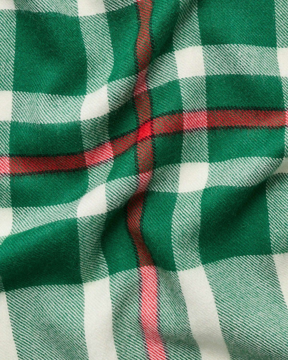 Queen scarf | Edelweiss green tartan