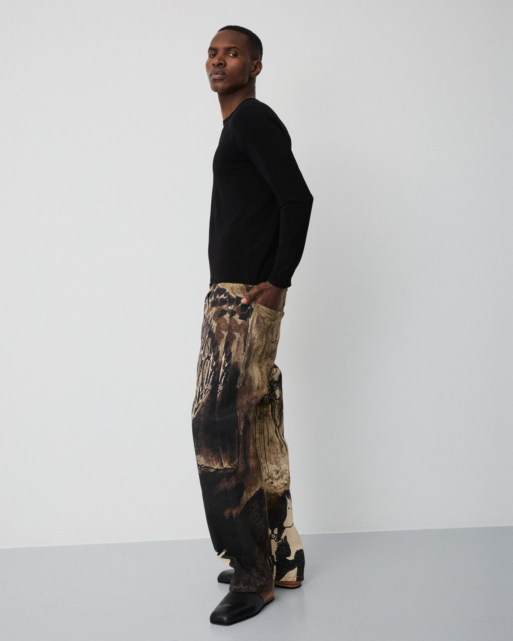Moomin Genoa pants | Sepia print