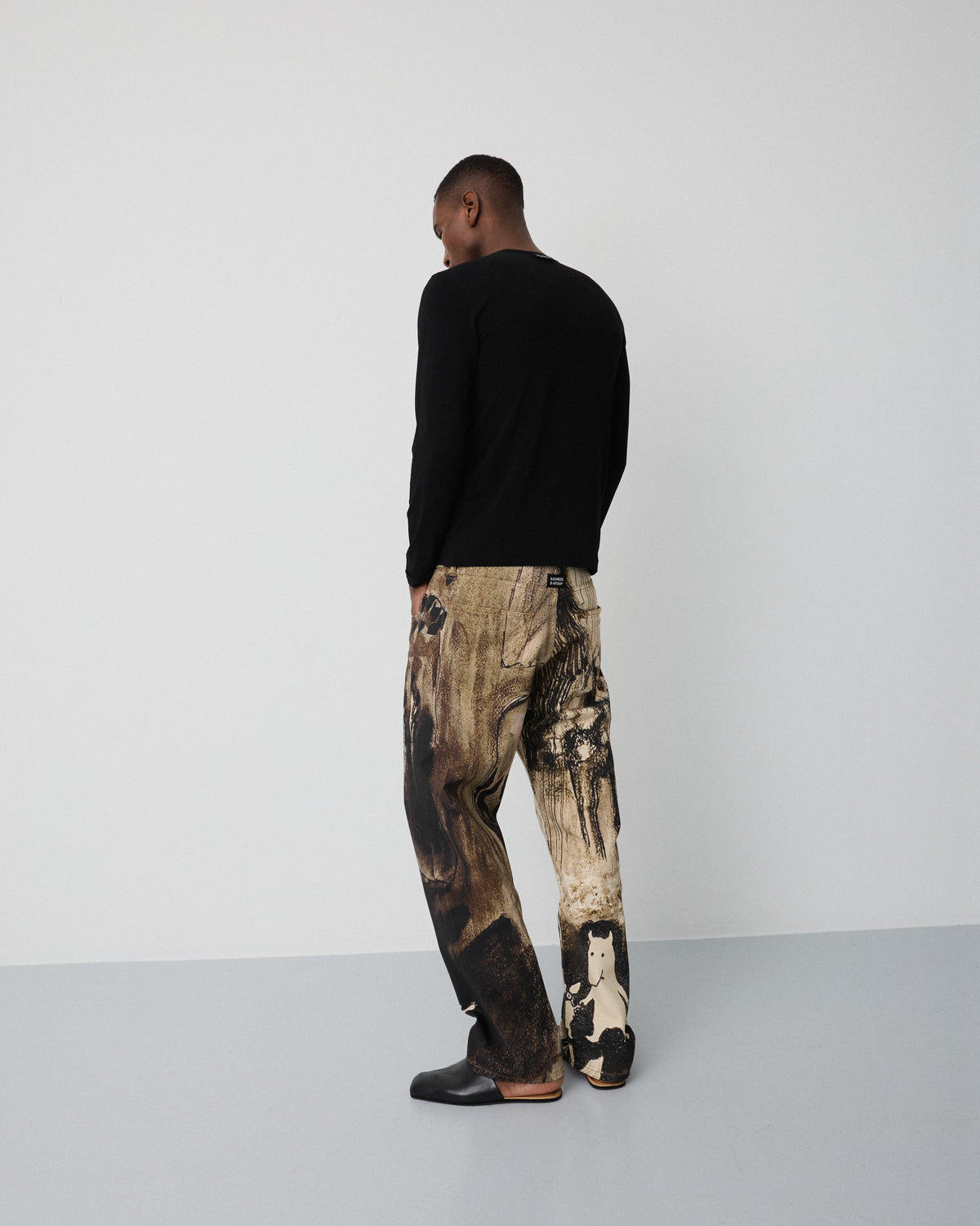 Moomin Genoa pants | Sepia print