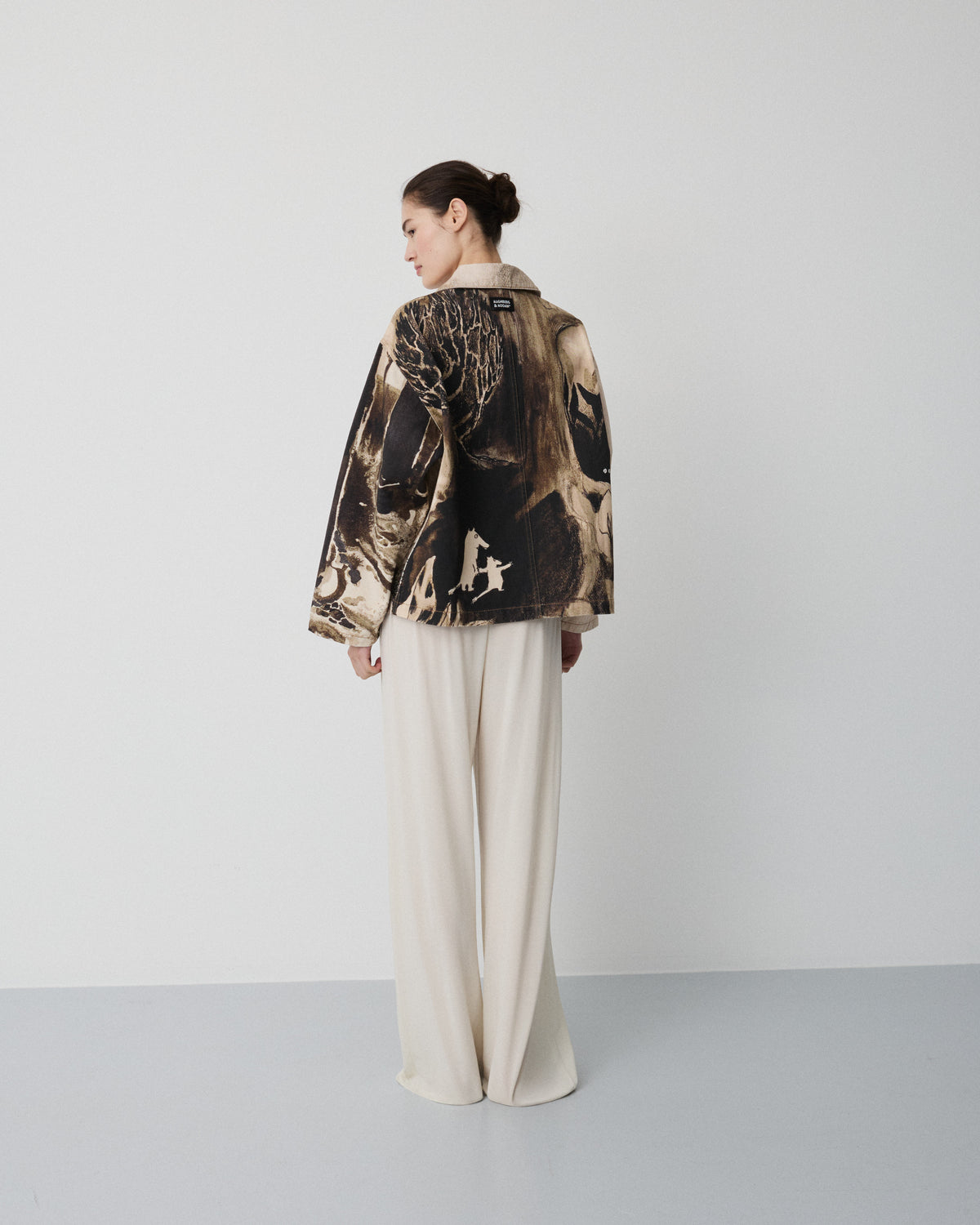 Moomin Genoa jacket | Sepia print