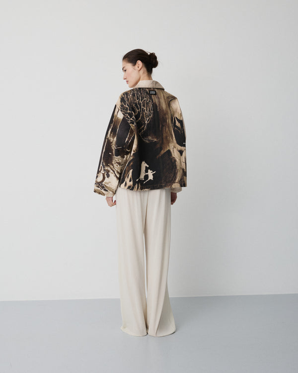 Moomin Genoa jacket | Sepia print