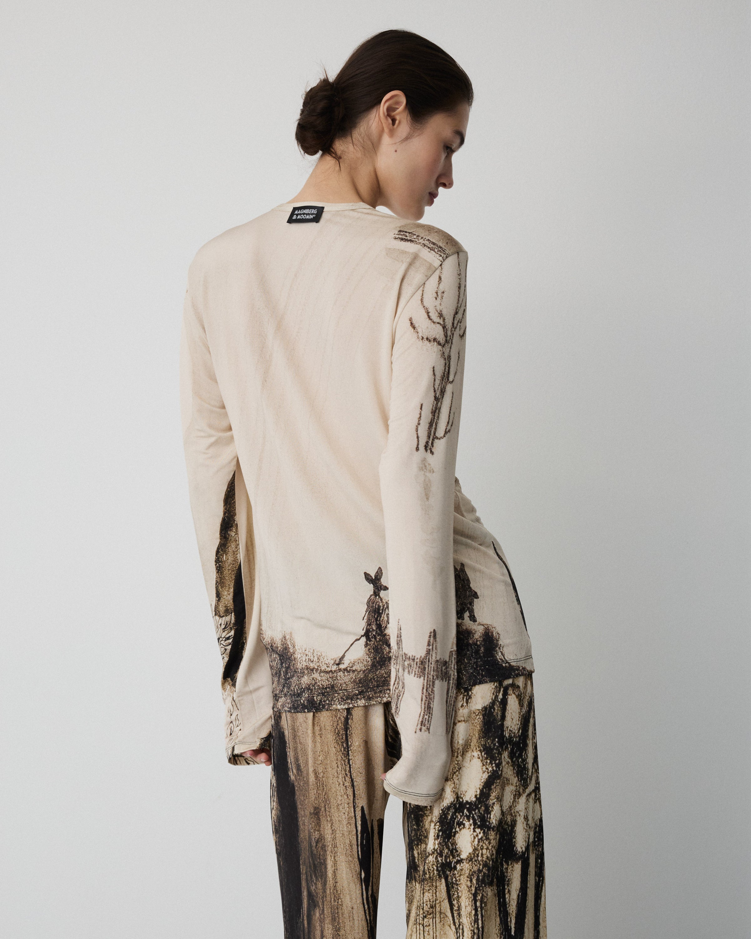 Moomin Love long sleeve shirt | Sepia print