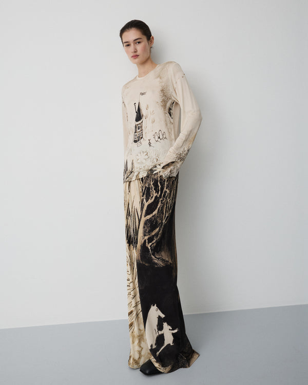 Moomin Love pants | Sepia print