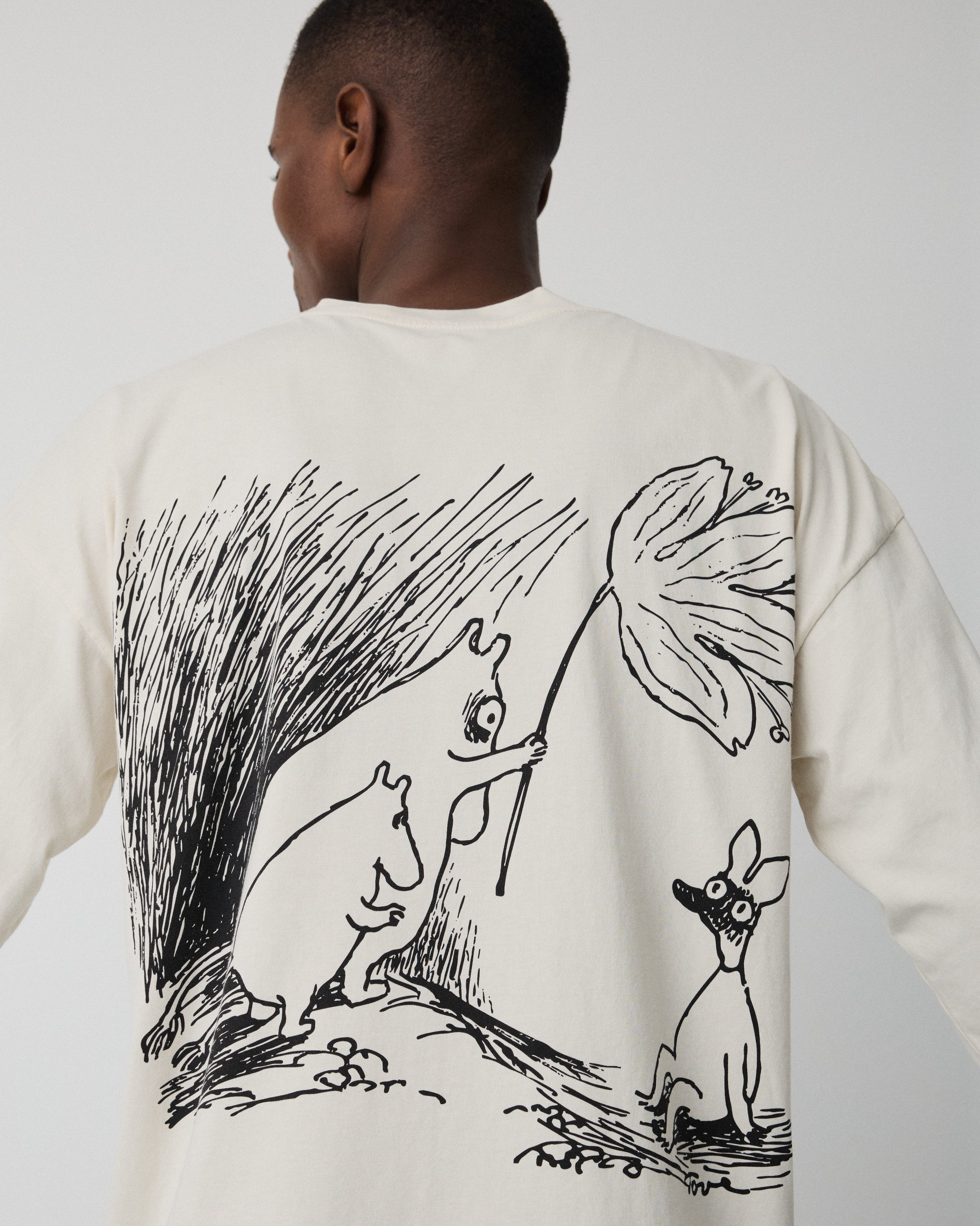 Moomin Full long sleeve t-shirt | Washed sepia