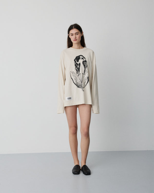 Moomin Full long sleeve t-shirt | Washed sepia