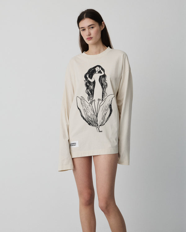 Moomin Full long sleeve t-shirt | Washed sepia