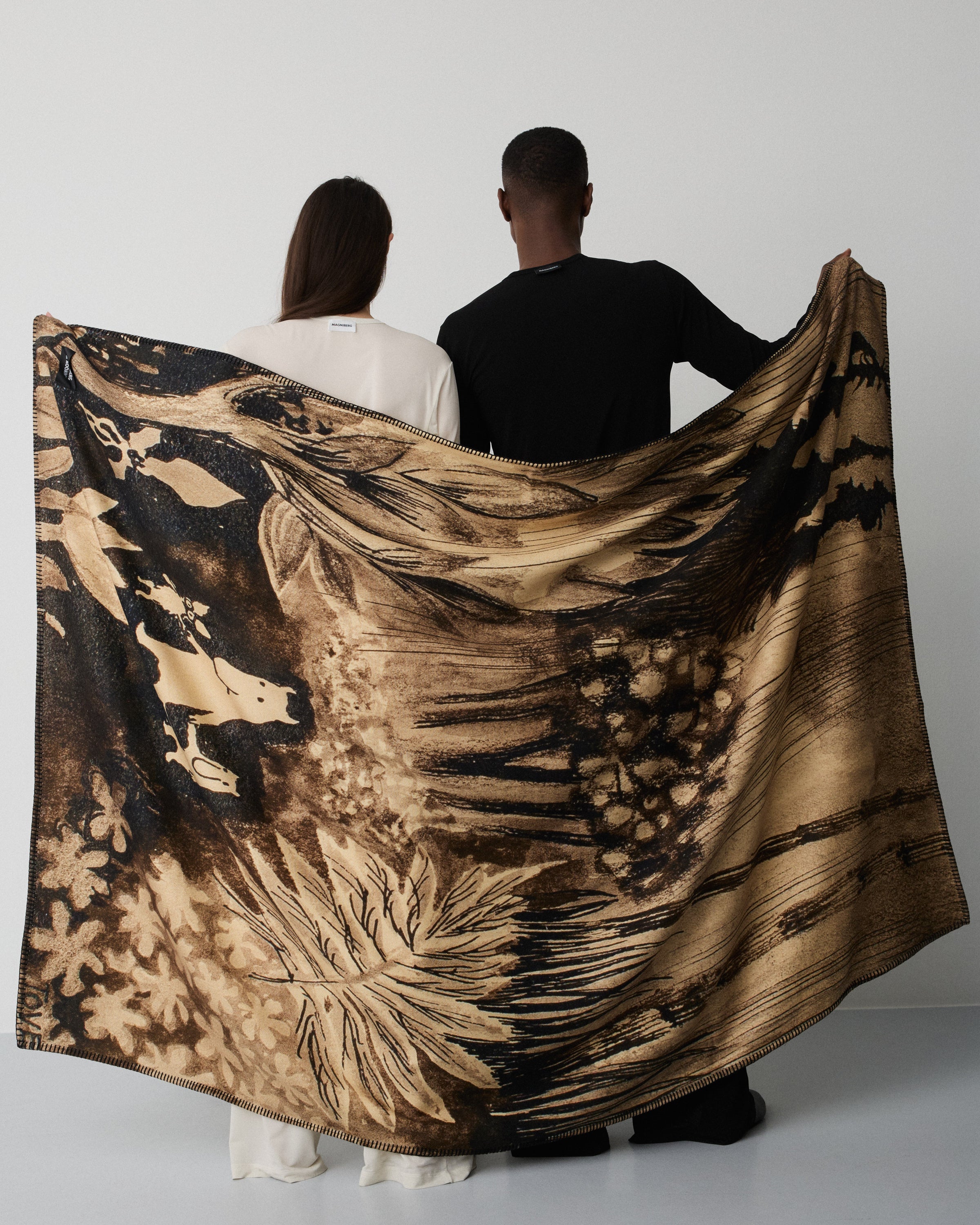 Moomin Canvas blanket | Sepia print