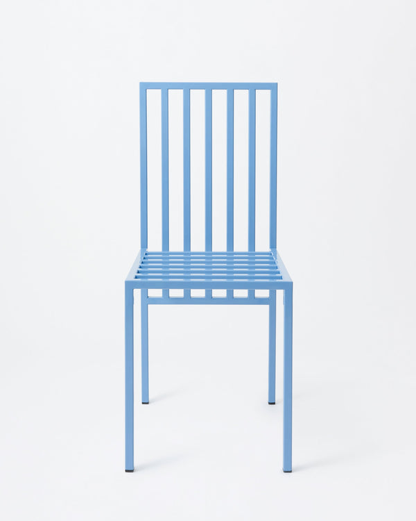 Mackerel chair | Baby blue Metal